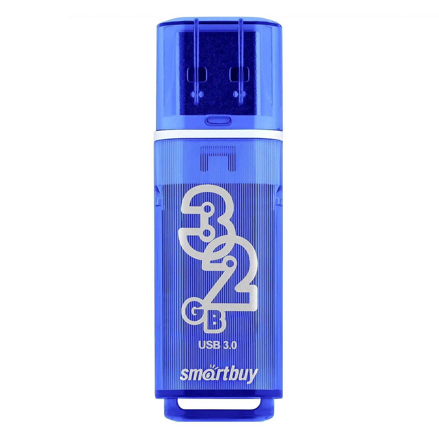 Флэш накопитель USB 32 Гб Smart Buy Glossy 3.0 (dark blue)