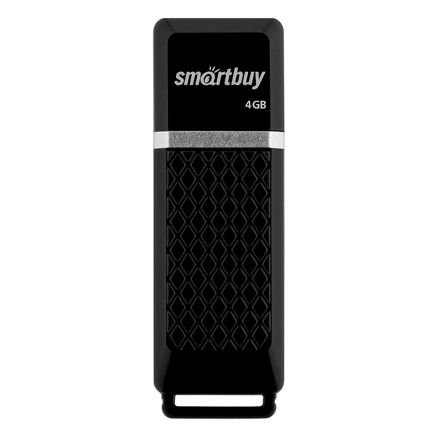 Флэш накопитель USB  4 Гб Smart Buy Quartz (black)