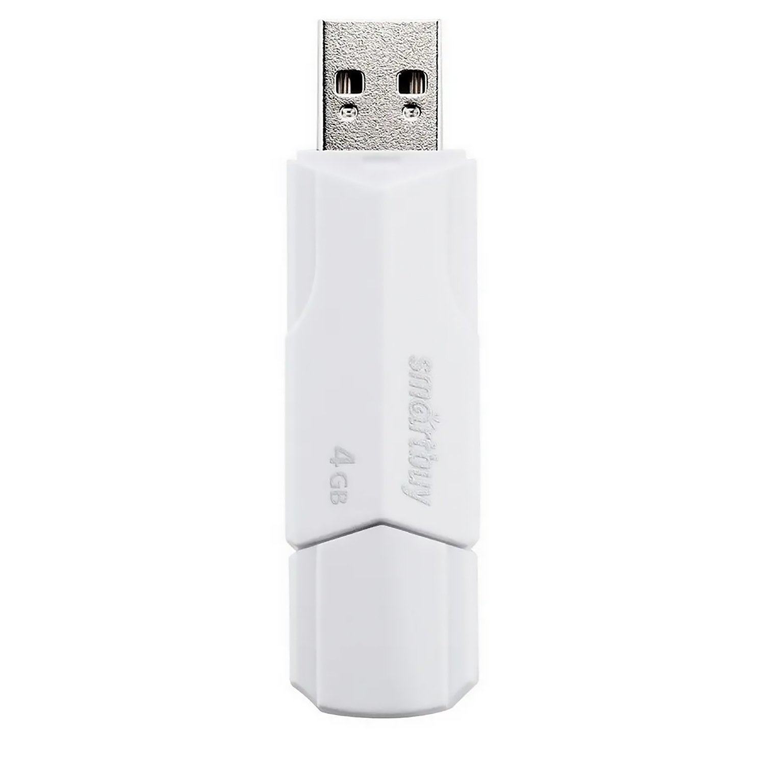 Флэш накопитель USB  4 Гб Smart Buy CLUE (white)