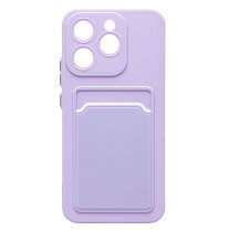 Чехол-накладка - SC337 с картхолдером для "Realme 15T" (light violet) (241749)