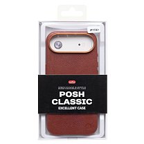 Чехол-накладка Cellis SM031 SafeMag для "Apple iPhone 17 Air" Натуральная кожа (bronw) (242208)