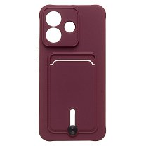 Чехол-накладка - SC304 с картхолдером для "Xiaomi Redmi Note 17 Pro 5G" (bordo) (246825)