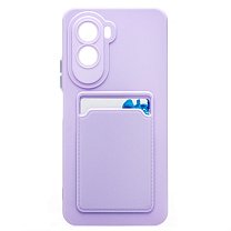 Чехол-накладка - SC337 с картхолдером для "Xiaomi Poco M7 4G" (light violet) (241692)