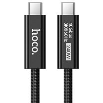 Кабель Type-C - Type-C Hoco US15 240W 200см   (black)