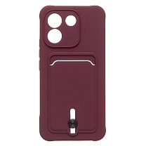 Чехол-накладка - SC304 с картхолдером для "Xiaomi Redmi Note 17 Pro Max" (bordo) (246846)