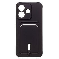 Чехол-накладка - SC304 с картхолдером для "Xiaomi Poco X8" (black)